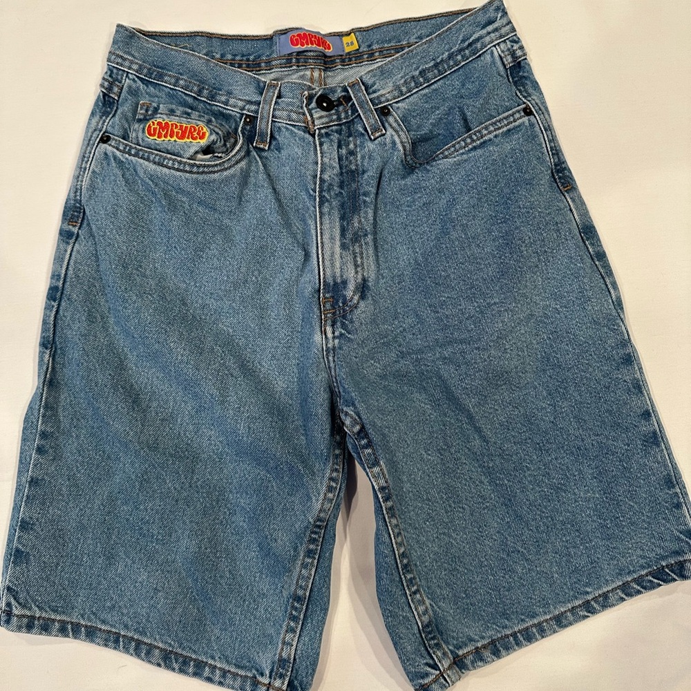 Empyre Men's Light Blue Denim Skate Shorts - Waist 28